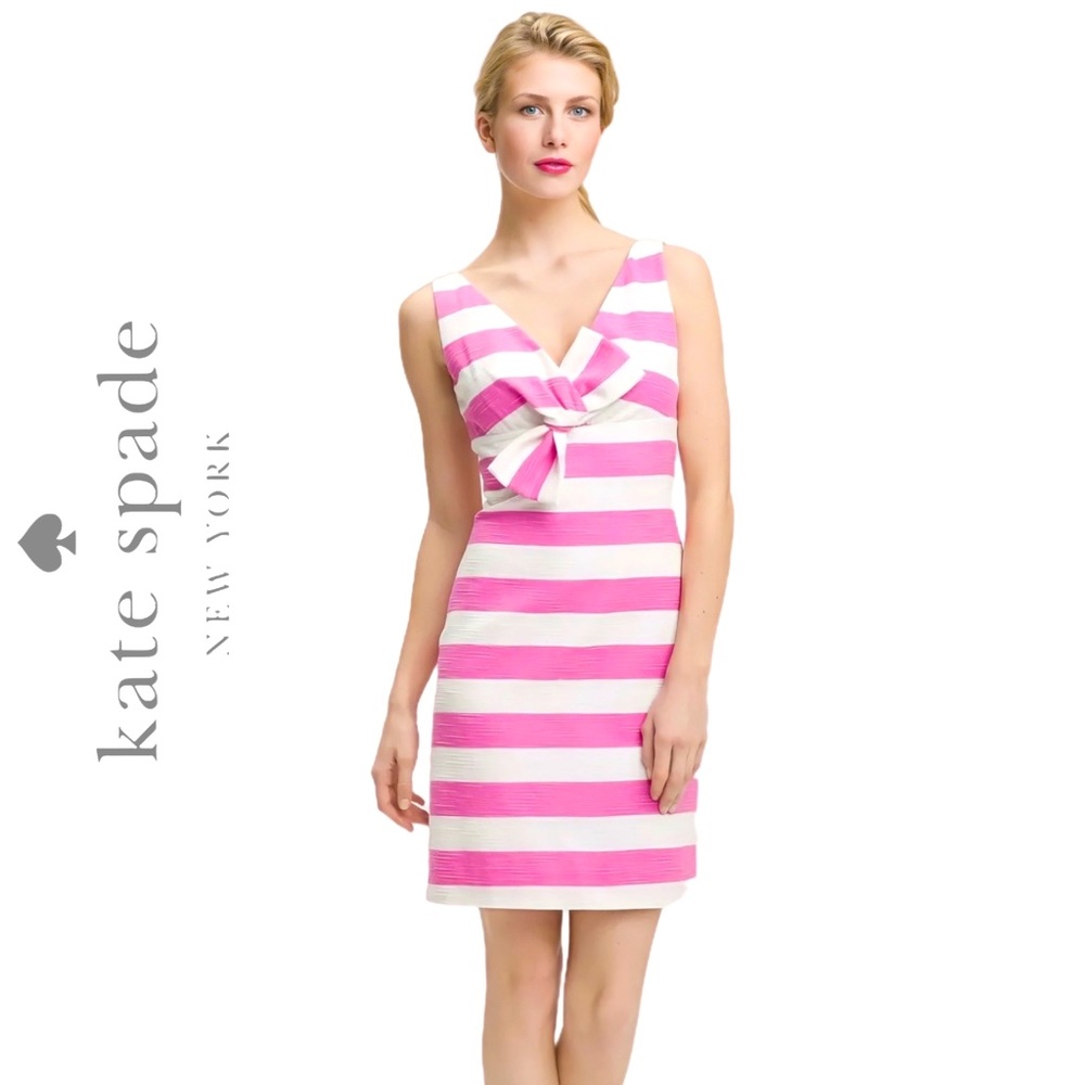 Kate Spade “Pretty in Pink” Silver Screen Sheath above Knee Length Dress NWOT 2